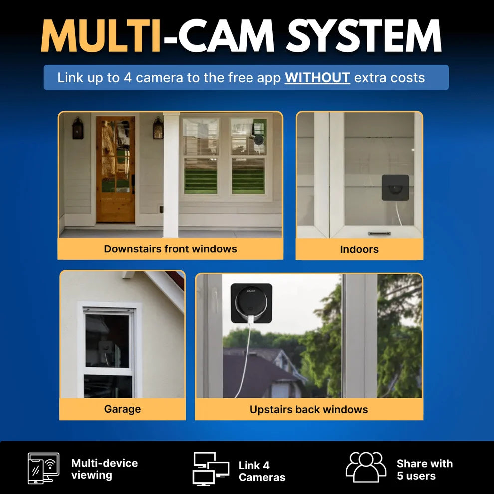 2K Window Security Camera