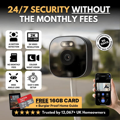 2K Window Security Camera