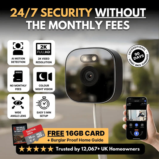 2K Window Security Camera