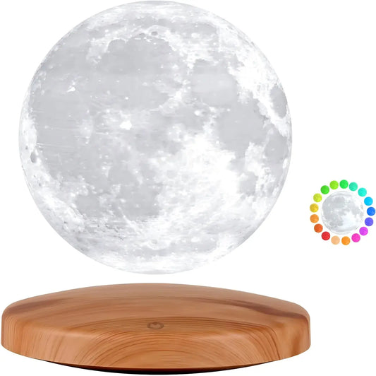 Luna-Float 3D Magnetic Levitating Moon Lamp with Touch & Remote